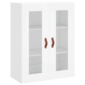 Stylish Highboard White 69.5x34x180 cm - Durable & Elegant