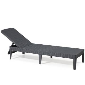 Keter Sunlounger Jaipur Graphite - Stylish & Durable Design