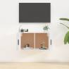 Wall Mounted TV Cabinet High Gloss White | Stylish Storage Solution