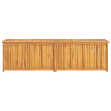 Garden Box 200x50x55 cm Solid Teak Wood - Stylish Storage Solution