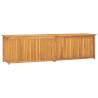 Garden Box 200x50x55 cm Solid Teak Wood - Stylish Storage Solution