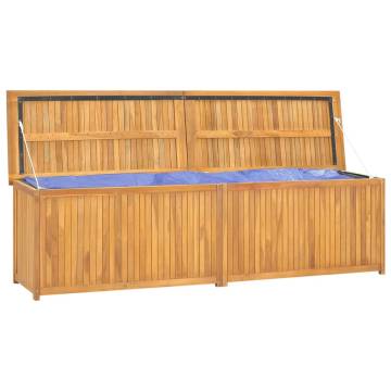 Garden Box 200x50x55 cm Solid Teak Wood - Stylish Storage Solution