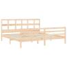 Super King Size Solid Wood Bed Frame with Headboard