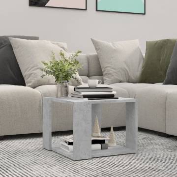 Modern Concrete Grey Coffee Table - Stylish & Practical