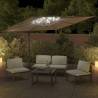 LED Cantilever Umbrella Taupe 400x300 cm - Stylish & Durable