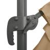 LED Cantilever Umbrella Taupe 400x300 cm - Stylish & Durable