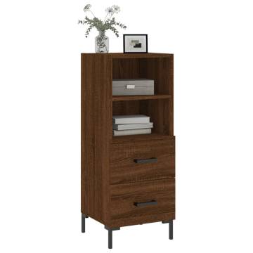 Sideboard Brown Oak 34.5x34x90 cm - Stylish Engineered Wood