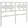 White Solid Wood Bed Frame 140x200 cm | Stylish & Durable