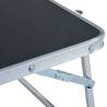 Folding Camping Table Grey Aluminium 60x40 cm | HipoMarket