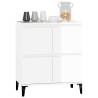 High Gloss White Sideboard - 60x35x70 cm | Hipomarket