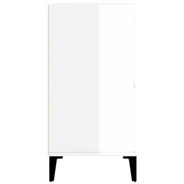 High Gloss White Sideboard - 60x35x70 cm | Hipomarket