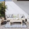 Navy and White Outdoor Rug 80x150 cm | Reversible Design