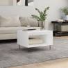 Coffee Table White 60x50x40 cm Engineered Wood Colour white Quantity in Package 1 