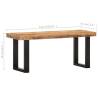 Solid Mango Wood & Steel Bench - 110 cm | HipoMarket