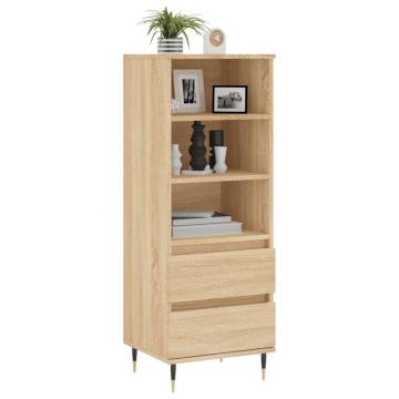 Stylish Highboard Sonoma Oak - Engineered Wood Storage Unit