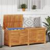 Garden Storage Box with Louver 150x50x56 cm Solid Wood Acacia Size 150 x 50 x 56 cm 