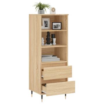 Stylish Highboard Sonoma Oak - Engineered Wood Storage Unit