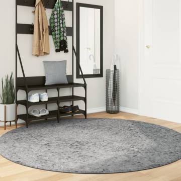 Shaggy Rug PAMPLONA High Pile Grey Ø 200 cm - Soft & Durable