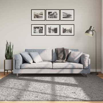 Shaggy Rug PAMPLONA Grey 200x200 cm - Soft & Modern