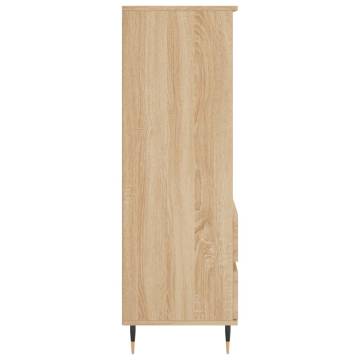 Stylish Highboard Sonoma Oak - Engineered Wood Storage Unit