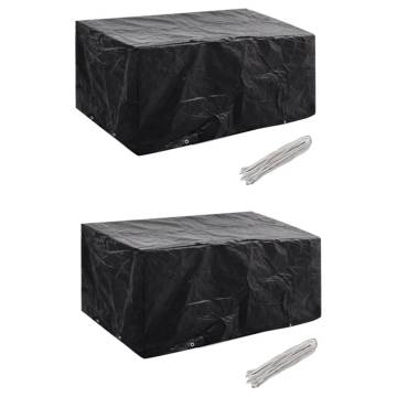 Garden Furniture Covers 2pcs for 4 Person Poly Rattan - Hipomarket