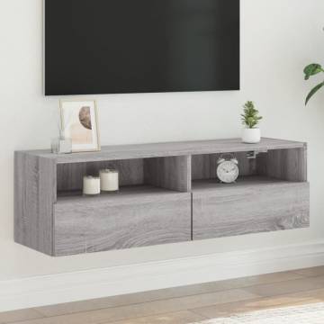 TV Wall Cabinet Grey Sonoma - Space-Saving Solution