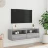 TV Wall Cabinet Grey Sonoma - Space-Saving Solution