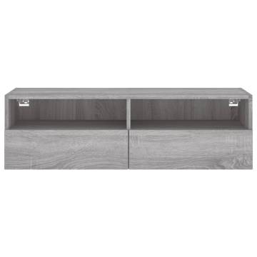 TV Wall Cabinet Grey Sonoma - Space-Saving Solution