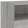 TV Wall Cabinet Grey Sonoma - Space-Saving Solution