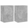 Stylish TV Wall Cabinets - 2 pcs Concrete Grey, 40.5x30x60 cm