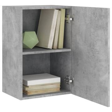 Stylish TV Wall Cabinets - 2 pcs Concrete Grey, 40.5x30x60 cm