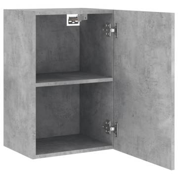 Stylish TV Wall Cabinets - 2 pcs Concrete Grey, 40.5x30x60 cm