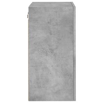 Stylish TV Wall Cabinets - 2 pcs Concrete Grey, 40.5x30x60 cm