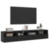 Stylish TV Wall Cabinets - 2 pcs Black - 80x30x30 cm