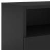 Stylish TV Wall Cabinets - 2 pcs Black - 80x30x30 cm