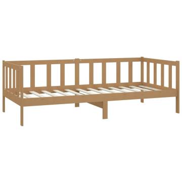 Day Bed Honey Brown Pinewood 90x200 cm | Hipomarket