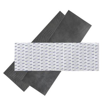 WallArt Leather Tiles Connaught Shady Grey - 16 pcs Luxury