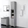 Bathroom Cabinet Grey Sonoma 30x30x183.5 cm Engineered Wood Colour grey sonoma Model without handle Number of 1 Number of Pieces 