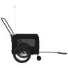 Pet Bike Trailer - Durable Black Oxford Fabric & Iron