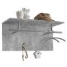 FMD Wall-mounted Coat Rack 72x29.3x34.5cm Concrete Grey Colour concrete grey Quantity in Package 1 