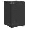 Black Propane Tank Cover Table - 40x40x60 cm Poly Rattan