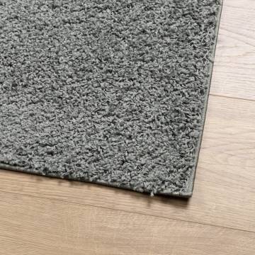 Shaggy Green Rug 80x150 cm - Soft Modern Indoor Floor Decor