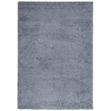 Shaggy Rug High Pile Modern Blue 160x230 cm | HipoMarket