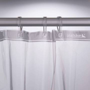 Sealskin Transparent Shower Curtain - 180 cm Waterproof