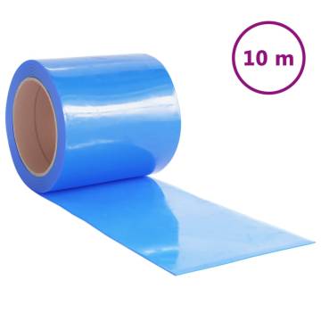 Door Curtain Blue 10m PVC - Heat & Noise Reducing Solution