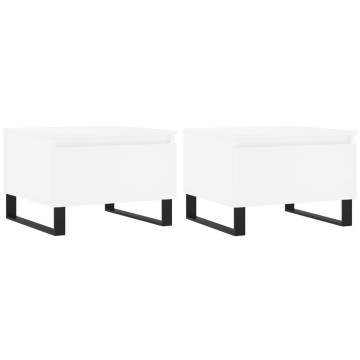 Stylish White Coffee Tables Set - 2 pcs | Hipomarket