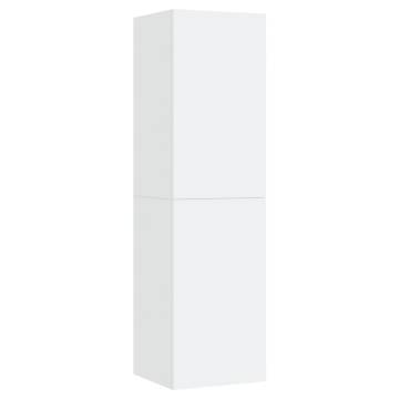 Stylish White TV Cabinet - 30.5x30x110 cm | HipoMarket