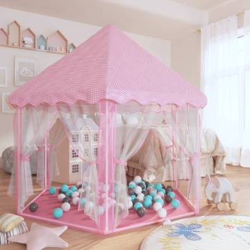 Princess Play Tent with 250 Balls - Pink 133x140 cm