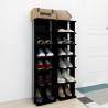 Shoe Cabinets 2 pcs Black - Stylish & Space-Saving Solution