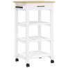 Kitchen Trolley MONZA - Solid Pine Wood Storage Solution